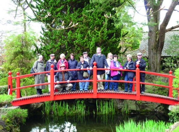Brücke im japanischen Garten Kildare (Foto Siegfried Paffe)
